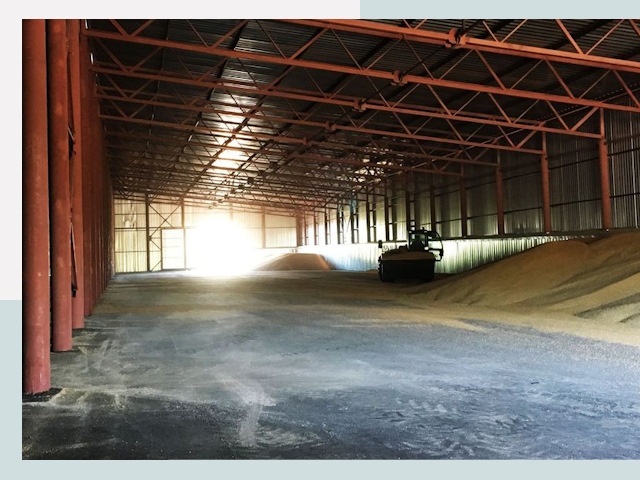 Строительство зернохранилищ в Керчи