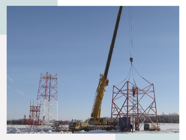 Монтаж вышек связи в Керчи