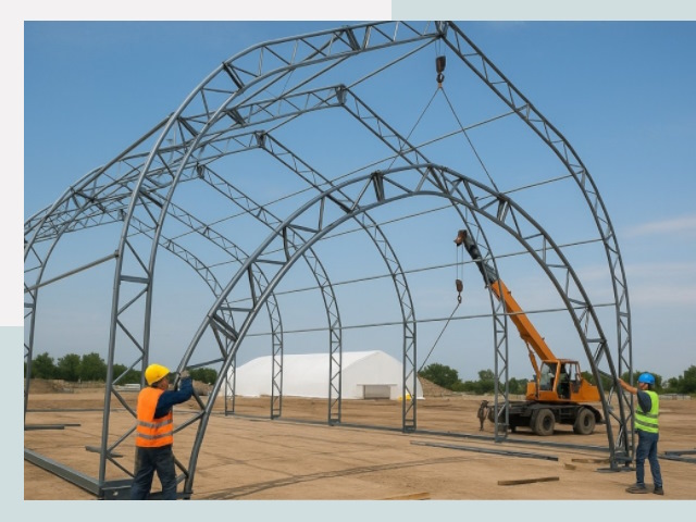 Монтаж ангаров в Керчи от 613 руб. - Надежно и быстро